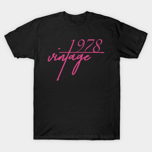 1978 Vintage. 42th Birthday Cool Gift Idea T-Shirt by FromHamburg